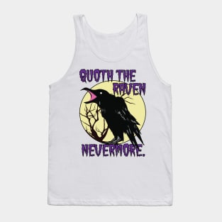 Poe Raven Nevermore Edgar Allan Tank Top